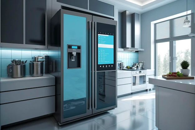 Invest in smart refrigerators equipped with touchscreen displays, cameras, and app integration. These refrigerators allow you to peek inside remotely, create grocery lists, set expiration reminders, and even suggest recipes based on available ingredients.